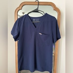 Figs Navy Blue Scrub Set